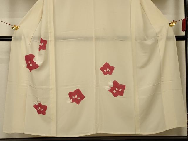 平和屋着物＊夏物 訪問着 絽 花蝶文 正絹 逸品 AABA9323jd
