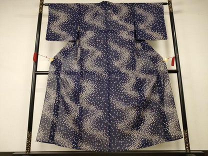 平和屋着物＊夏物 小紋 絽 花尽し 正絹 逸品 AABA9325jd