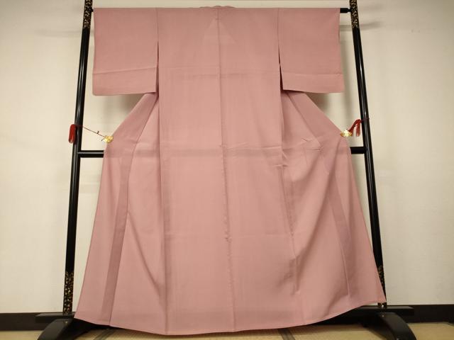平和屋着物＊夏物 色無地 絽 ときがら茶色 正絹 逸品 AABA9328jd