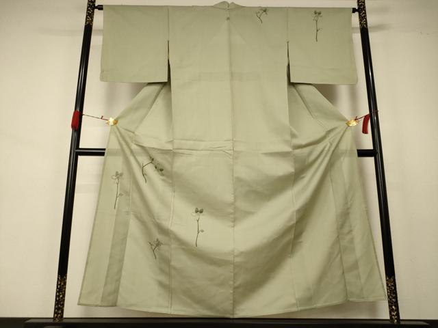 平和屋着物＊夏物 訪問着 絽 枝花文 正絹 逸品 AABA9331jd