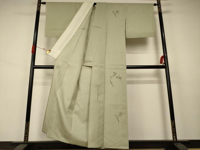 平和屋着物＊夏物 訪問着 絽 枝花文 正絹 逸品 AABA9331jd