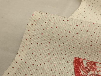 平和屋着物＊夏物　小紋　絽　扇子花文　正絹　逸品　AABA9333jd