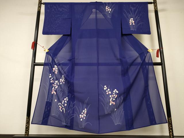 平和屋着物＊夏物 訪問着 絽 草花文 正絹 逸品 AABA9334jd