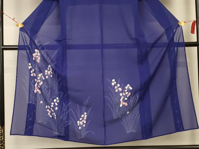 平和屋着物＊夏物 訪問着 絽 草花文 正絹 逸品 AABA9334jd