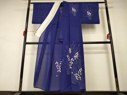 平和屋着物＊夏物 訪問着 絽 草花文 正絹 逸品 AABA9334jd
