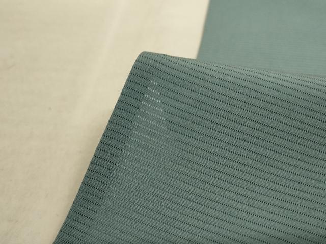 平和屋着物＊夏物 色無地 絽 青鈍色 正絹 逸品 AABA9346jd