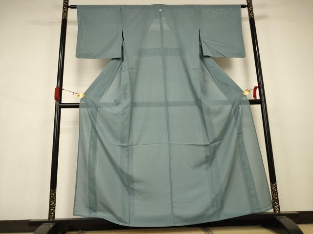 平和屋着物＊夏物 色無地 絽 千草色 正絹 逸品 未使用 AABA9348jd
