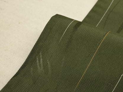 平和屋着物＊夏物 小紋 変わり絽 もじり織 飛鳥文 反端付き 正絹 逸品 AABA9351jd