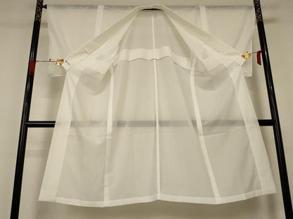 平和屋着物＊夏物 長襦袢 絽 象牙色 やまと誂製 正絹 逸品 AABA9352jd