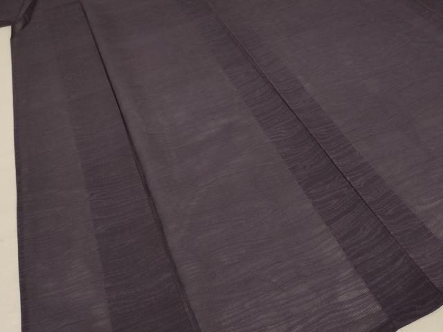 平和屋着物＊夏物 色無地 杢目紋紗 紅消鼠色 正絹 逸品 AABA9359jd
