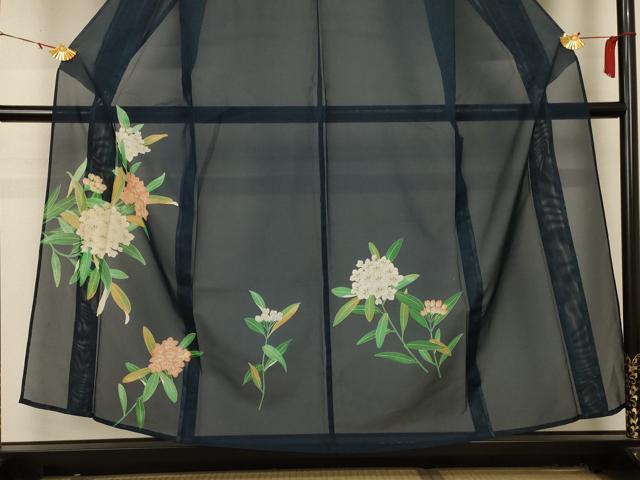 平和屋着物＊夏物 訪問着 絽 紫陽花 洗える着物 AABA9370jd
