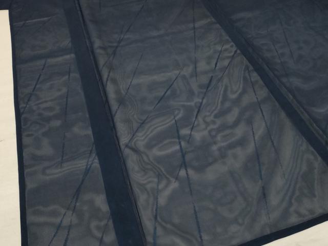 平和屋着物＊夏物 小紋 紗 抽象文様 正絹 逸品 AABA9374jd
