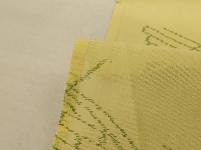 平和屋着物＊夏物 紗紬 吹き寄せ文 正絹 逸品 AABA9380jd