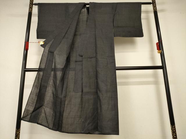 平和屋着物＊夏物 上布 絣文 麻 逸品 AABA9388jd