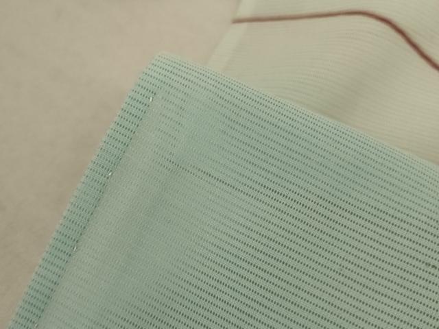 平和屋着物＊夏物 訪問着 絽 枝葉文 銀彩 洗える着物 AABA9390jd
