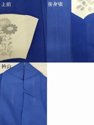 平和屋着物＊夏物 訪問着 絽 扇面花文 銀彩 正絹 逸品 AABA9401jd