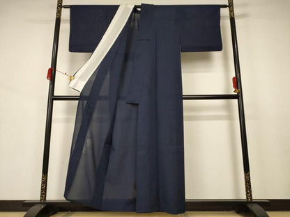 平和屋着物＊夏物 色無地 亀甲花文紗 蝋色 正絹 逸品 AABA9402jd