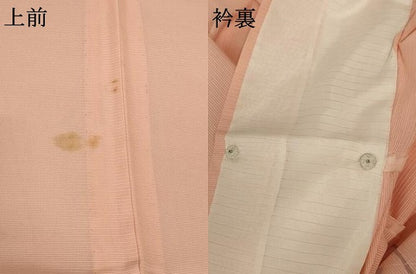 平和屋着物＊夏物 小紋 絽 草花文 暈し染め 正絹 逸品 AABA9406jd