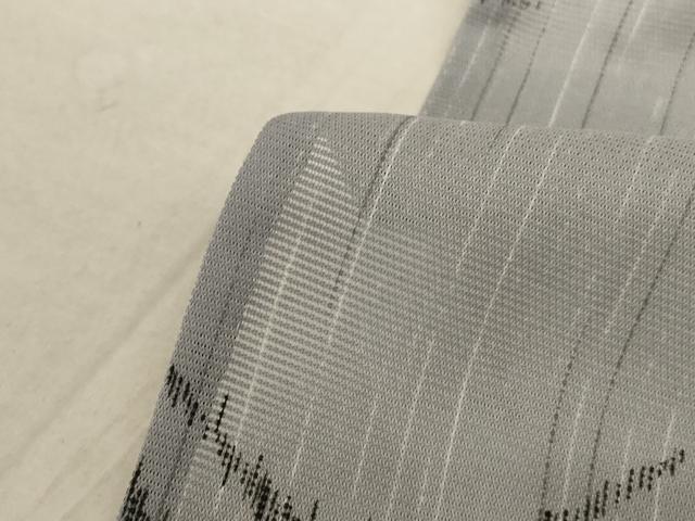 平和屋着物＊夏物 小紋 絽 麻の葉文 嘘つき襦袢 洗える着物 AABA9417jd