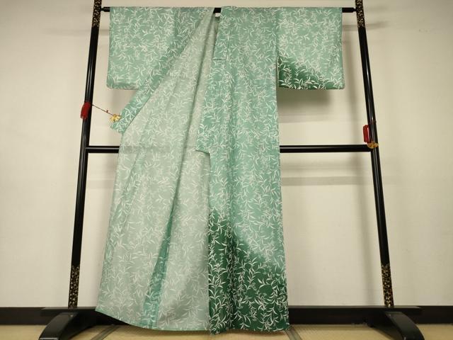 平和屋着物＊夏物 訪問着 絽 草花文 洗える着物 AABA9420jd