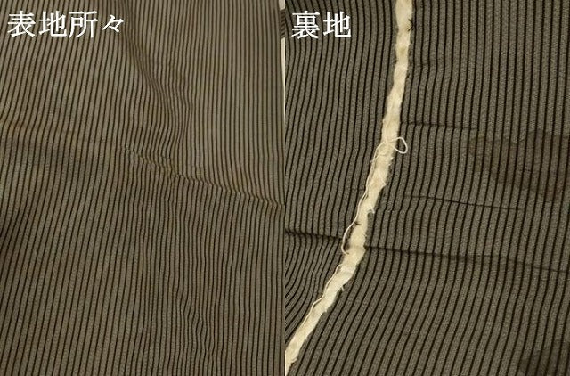 平和屋着物＊夏物 男性 馬乗り袴 縞 正絹 逸品 AABA9421jd