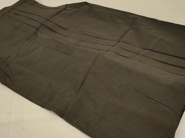 平和屋着物＊夏物 男性 馬乗り袴 縞 正絹 逸品 AABA9421jd