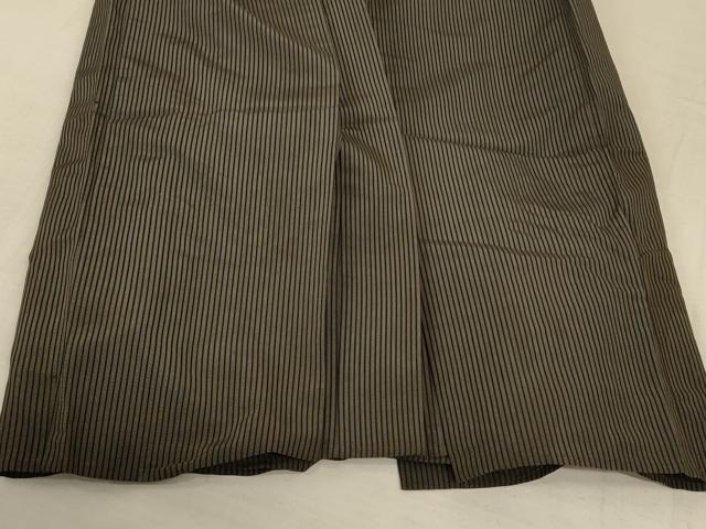 平和屋着物＊夏物 男性 馬乗り袴 縞 正絹 逸品 AABA9421jd