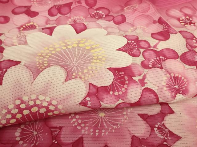 平和屋着物＊夏物 訪問着 絽 花づくし 暈し染め 正絹 逸品 AABA9424jd