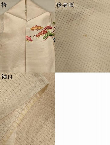 平和屋着物＊夏物 訪問着 絽 松竹梅 正絹 逸品 AABA9425jd