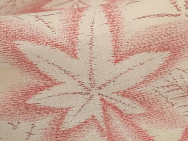 平和屋着物＊夏物 小紋 楓文 AABA9428jd