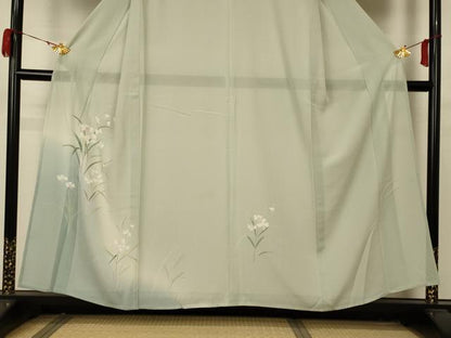平和屋着物＊夏物 訪問着 絽 草花文 正絹 逸品 AABA9431jd