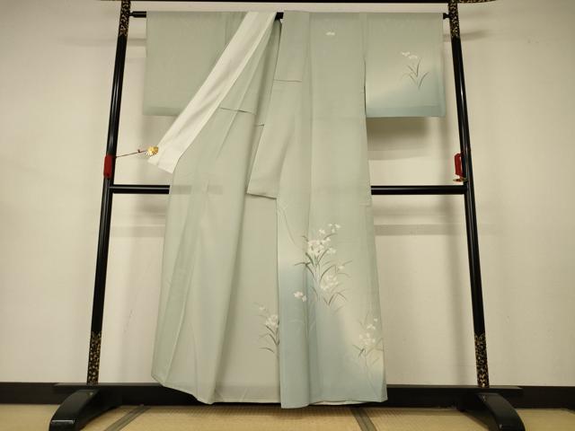 平和屋着物＊夏物 訪問着 絽 草花文 正絹 逸品 AABA9431jd