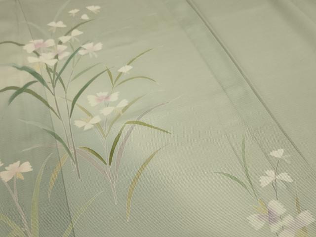 平和屋着物＊夏物 訪問着 絽 草花文 正絹 逸品 AABA9431jd