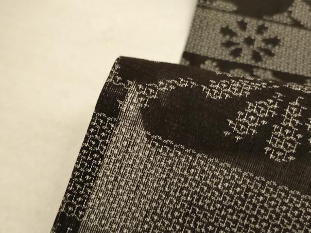 平和屋着物＊夏物 結城紬 夏結城 吉祥霞文 証紙付き 正絹 逸品 AABA9438jd