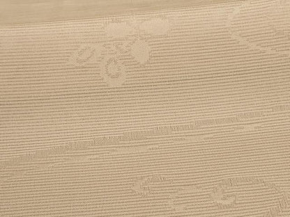平和屋着物＊夏物 色無地 絽 流水舞葉文 肌色 正絹 逸品 AABA9439jd