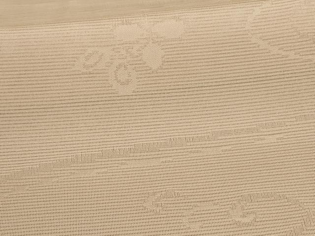 平和屋着物＊夏物 色無地 絽 流水舞葉文 肌色 正絹 逸品 AABA9439jd