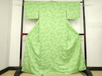 平和屋着物●上質な小紋 霞文 暈し染め 正絹 逸品 AABA9447ck