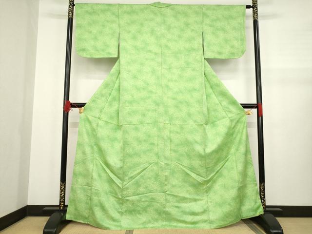 平和屋着物●上質な小紋 霞文 暈し染め 正絹 逸品 AABA9447ck
