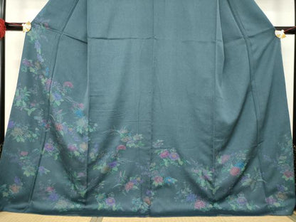 平和屋着物●訪問着 草花文 金彩 ロング丈 正絹 逸品 AABA9478ck