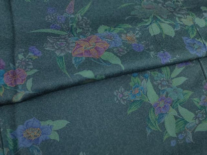 平和屋着物●訪問着 草花文 金彩 ロング丈 正絹 逸品 AABA9478ck