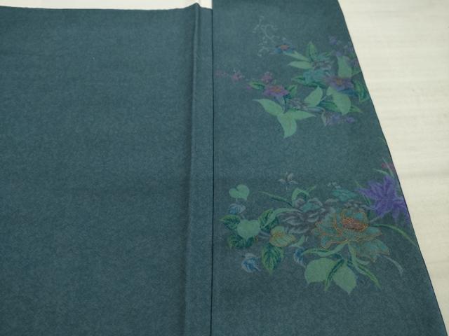平和屋着物●訪問着 草花文 金彩 ロング丈 正絹 逸品 AABA9478ck