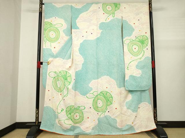 平和屋着物●豪華振袖　総絞り　花鼓文　正絹　逸品　AABA9503ck