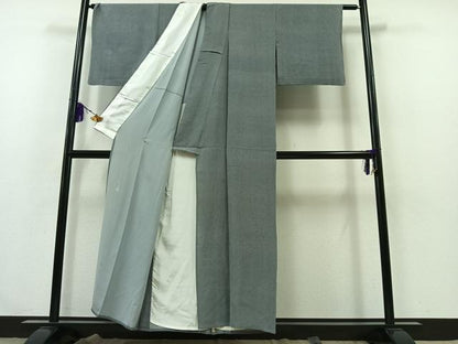 平和屋着物▽寺山存男 江戸小紋 単衣 行儀 正絹 逸品 AABA9525jh