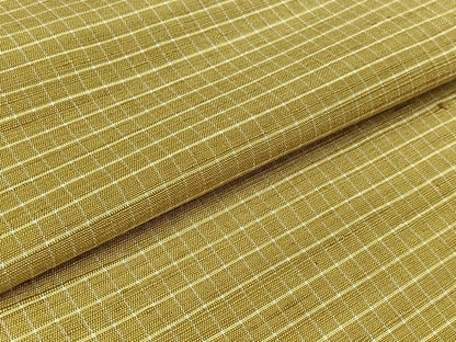 平和屋着物▽上質な紬 単衣 格子 正絹 逸品 AABA9526jh