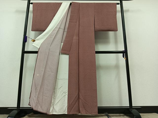 平和屋着物▽江戸小紋 単衣 作家物 寄せ小紋柄 正絹 逸品 AABA9528jh