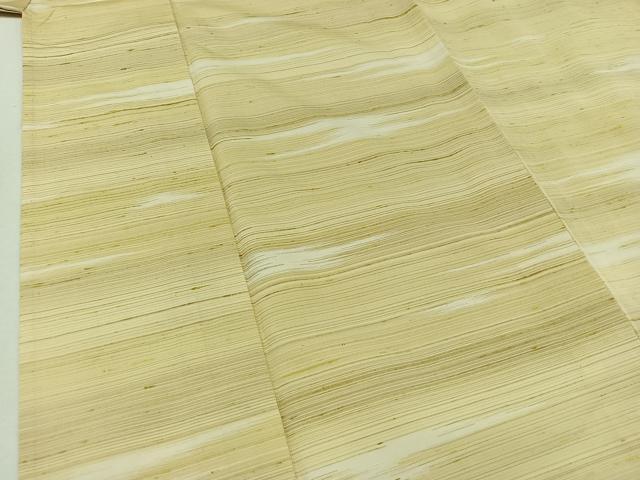 平和屋着物▽上質な紬 単衣 霞文 正絹 逸品 AABA9529jh