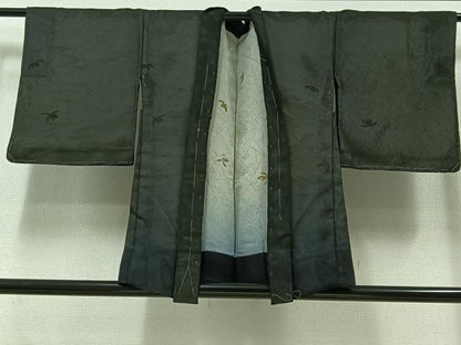 平和屋着物▽羽織 スリーシーズン 春夏秋 塵除け 草花文 正絹 逸品 AABA9530jh