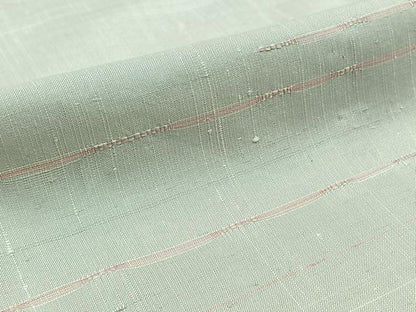 平和屋着物▽上質な紬 単衣 横段文 正絹 逸品 AABA9533jh