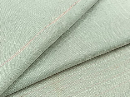 平和屋着物▽上質な紬 単衣 横段文 正絹 逸品 AABA9533jh