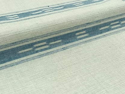 平和屋着物▽上質な紬 単衣 横段文 正絹 逸品 AABA9538jh